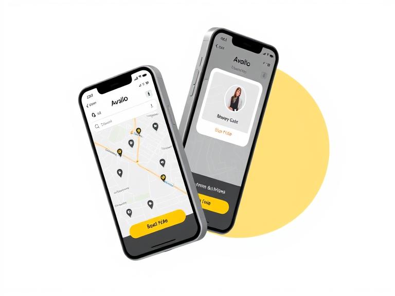 Availo app preview on phones